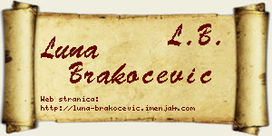 Luna Brakočević vizit kartica